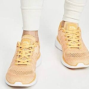 APL TechLoom Pro Sneakers - Golden Sun and White